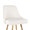 Marcel counter stool in Gold Metal, White PU, close-up detail, featuring metal footrest
