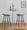 Ale 30" Contemporary Fixed-Height Barstool in Black Metal and Espresso Faux Leather- Set of 2 — lifestyle photo 4