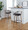 Cassis bar stool in Light Grey Wood, Black PU, Black Metal, featuring swivel and wood frame