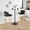 Cinch 30" Glam/art Deco Fixed-Height Barstool with Swivel in Gold Metal and Black Velvet with Round Footrest- Set of 2 — lifestyle photo 4