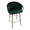 Claire Contemporary/Glam Barstool in Black Metal and Emerald Green Velvet with Gold Metal Footrest- Set of 2 — lifestyle photo 1