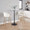 Claire bar stool in Gold Metal, Cream Velvet, featuring swivel