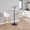 Claire bar stool in Gold Metal, Cream Velvet, featuring swivel