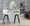 Cosmo 30" Contemporary Fixed-Height Barstool with Swivel in Black Wood and Cream Faux Leather with Round Gold Metal Footrest- Set of 2 — lifestyle photo 2