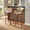 Curvo bar stool in Walnut Wood, Cream Fabric, Chrome, featuring swivel and wood frame