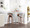 Curvo bar stool in Walnut Wood, Grey Fabric, Chrome, featuring swivel and wood frame