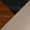 Diana bar stool in Walnut Wood, Brown PU, Black Metal, upholstery or finish swatch