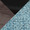 Fabrizzi bar stool in Walnut Glazed Wood, Blue Noise Fabric, Black Metal, upholstery or finish swatch