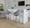 Fabrico 30" Mid-Century Modern Fixed-Height Barstool with Swivel in Light Grey Wood and Grey Noise Fabric with Round Black Metal Footrest- Set of 2 — lifestyle photo 2