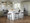 Foundry Contemporary Barstool in Black Metal and Grey Faux Leather with Grey Zig Zag Stitching- Set of 2 — lifestyle photo 2