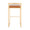 Fuji Contemporary Barstool in Gold with Camel Faux Leather- Set of 2 — back view