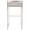 Fuji bar stool in Stainless Steel, Light Grey Cowboy Fabric, back view