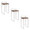 Fuji 30" Contemporary Stackable Barstool in Stainless Steel with Brown Cowboy Fabric Cushion- Set of 3 — pair view