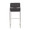 Fuji bar stool in Stainless Steel, Charcoal Fabric, back view, featuring fabric design