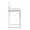 Fuji Contemporary High Back Barstool in Stainless Steel and White Velvet- Set of 2 — side view