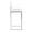 Fuji Contemporary High Back Barstool in Stainless Steel and White Faux Leather- Set of 2 — side view