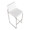 Fuji Contemporary High Back Barstool in Stainless Steel and White Faux Leather- Set of 2 — lifestyle photo 1