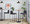 Fuji 30" Contemporary High Back Barstool in Black Steel and Black Faux Leather- Set of 3 — lifestyle photo 2