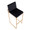 Fuji 30" Contemporary High Back Barstool in Gold Steel and Black Velvet- Set of 3 — lifestyle photo 1