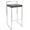 Fuji 30" Contemporary Stackable Barstool in Stainless Steel with Brown Faux Leather Cushion- Set of 3 — product view