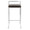 Fuji 30" Contemporary Stackable Barstool in Stainless Steel with Brown Faux Leather Cushion- Set of 3 — front view