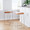 Fuji 30" Contemporary Stackable Barstool in Stainless Steel with Camel Faux Leather Cushion- Set of 3 — lifestyle photo 2