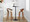Grotto bar stool in Walnut Wood, Chrome Metal, Cream PU, featuring swivel and wood frame