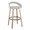 Grotto bar stool in Whitewashed Wood, Oatmeal Noise Fabric, Black Metal, product view, featuring swivel and wood frame