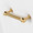 Hannah bar stool in Walnut Glazed Wood, White PU, Gold Metal, Black Metal, close-up detail, featuring swivel and wood frame