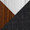 Maya bar stool in Chrome Metal, Walnut Wood, Charcoal Fabric, upholstery or finish swatch