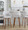 Mustang 30" Contemporary Fixed-Height Xl Barstool with Swivel in Walnut Wood and Grey Fabric with Round Chrome Metal Footrest- Set of 2 — lifestyle photo 1