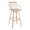 Preston bar stool in Whitewashed Wood, Antique Copper Metal, product view, featuring swivel and wood frame