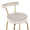 Rhonda 30" Modern/Glam Fixed-Height Barstool with Swivel in Gold Metal and Cream Velvet- Set of 2 — detail view (photo 1)
