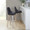 Marcel bar stool in Light Grey Wood, Black PU, Chrome Metal, featuring swivel and wood frame