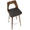Trilogy 30" Mid-Century Modern Fixed Height Barstool with Swivel in Walnut and Brown Faux Leather- Set of 2 — lifestyle photo 3