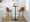 Toriano 30" Contemporary Fixed-Height Barstool with Swivel in Light Grey Wood and Camel Faux Leather with Round Black Metal Footrest- Set of 2 — lifestyle photo 4