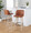 Tintori bar stool in Whitewashed Wood, Camel PU, Black Metal, featuring swivel and wood frame
