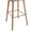Winston bar stool in Whitewashed Wood, Antique Copper Metal, close-up detail, featuring metal footrest