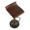 Ale Industrial Adjustable Height Barstool with Swivel in Antique Metal and Brown Faux Leather with Oval Footrest- Set of 2 — lifestyle photo 1