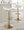 Ale table in Gold Brushed Metal, Cream Velvet, featuring swivel and adjustable height