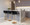Claire Contemporary/Glam Adjustable  Bar Stool in Gold Metal and Black Velvet- Set of 2 — lifestyle photo 2