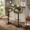 Curva Contemporary Adjustable Barstool in Black Metal and Green Fabric with Rounded T Footrest- Set of 2 — lifestyle photo 3