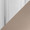 Diana table in Chrome Metal, Brown PU, upholstery or finish swatch