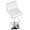 Éclair Contemporary Adjustable Barstool in White Faux Leather — lifestyle photo 1