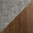 Fabrizzi table in Chrome Metal, Walnut Wood, Grey Noise Fabric, upholstery or finish swatch
