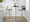 Folia table in Chrome Metal, Walnut Wood, Teal Fabric, featuring swivel and adjustable height