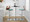 Folia table in Chrome Metal, Walnut Wood, Teal Fabric, featuring swivel and adjustable height