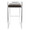 Fuji bar stool in Stainless Steel, Brown PU, back view