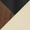 Gianna table in Black Metal, Walnut Wood, Cream PU, upholstery or finish swatch