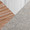 Grotto table in Chrome Metal, Whitewashed Wood, Oat Fabric, upholstery or finish swatch